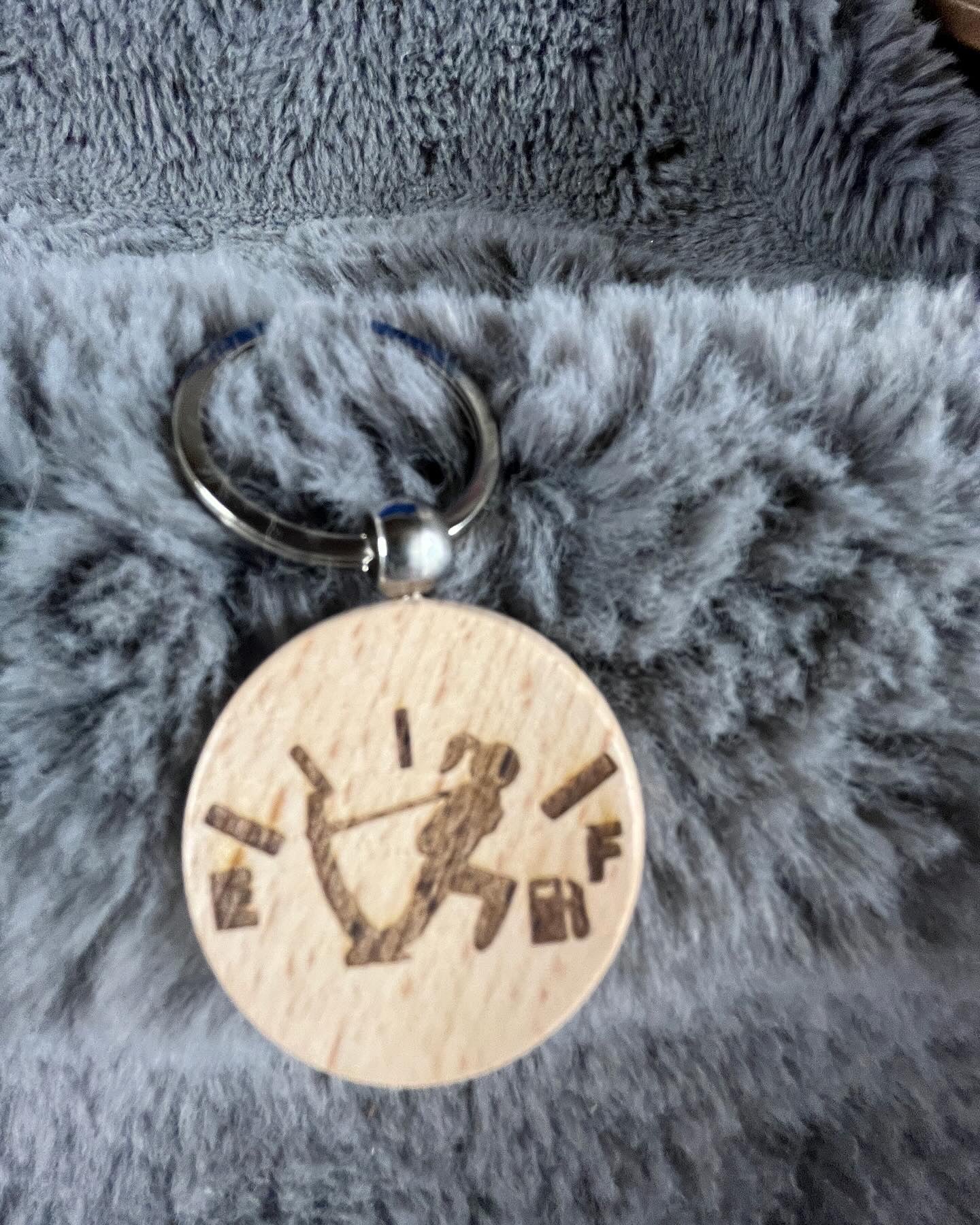 Women gas gauge funny keychain handmade gift for her