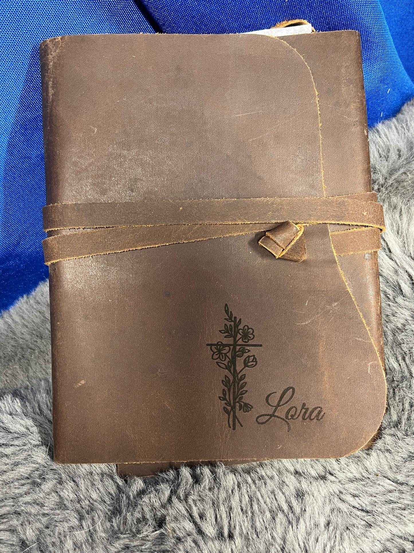 Custom engraved leather journal personalized writing gift for writers and dreamers