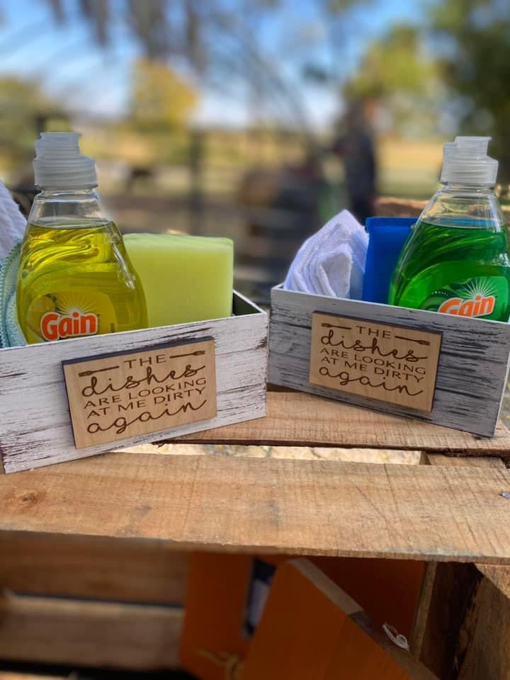 Dishes Are Looking at Me Dirty funny dish soap holder kitchen decor