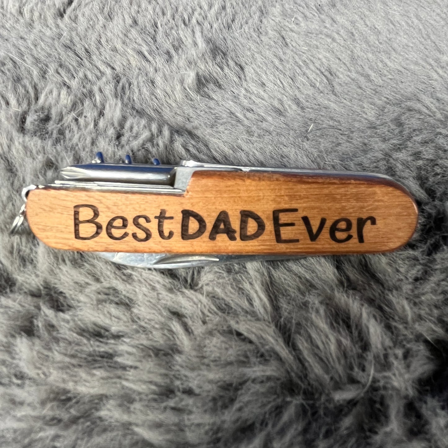 Best Father Ever engraved pocket knife personalized dad gift