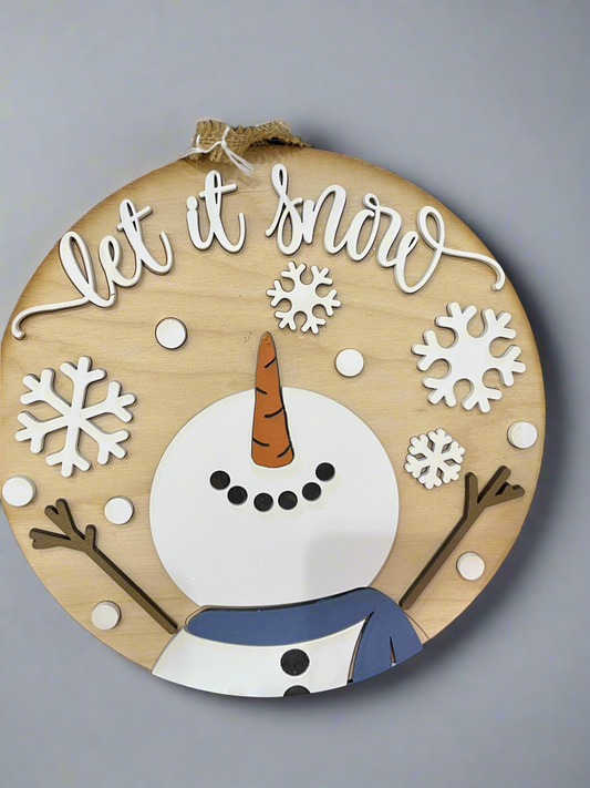 Winter door hanger handmade seasonal holiday home decor