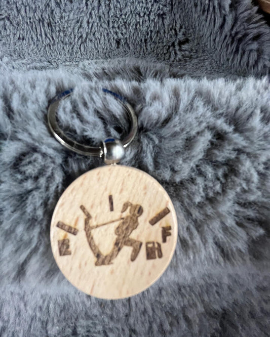 Women gas gauge funny keychain handmade gift for her