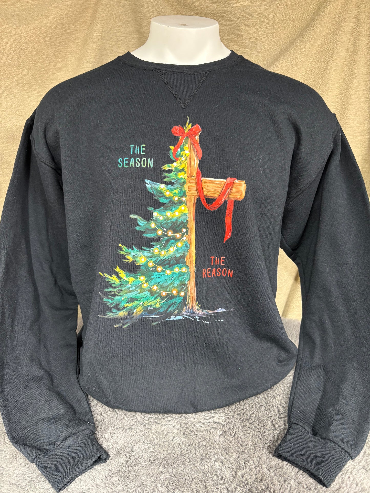 The Season The Reason Christian Christmas faith graphic tee shirt
