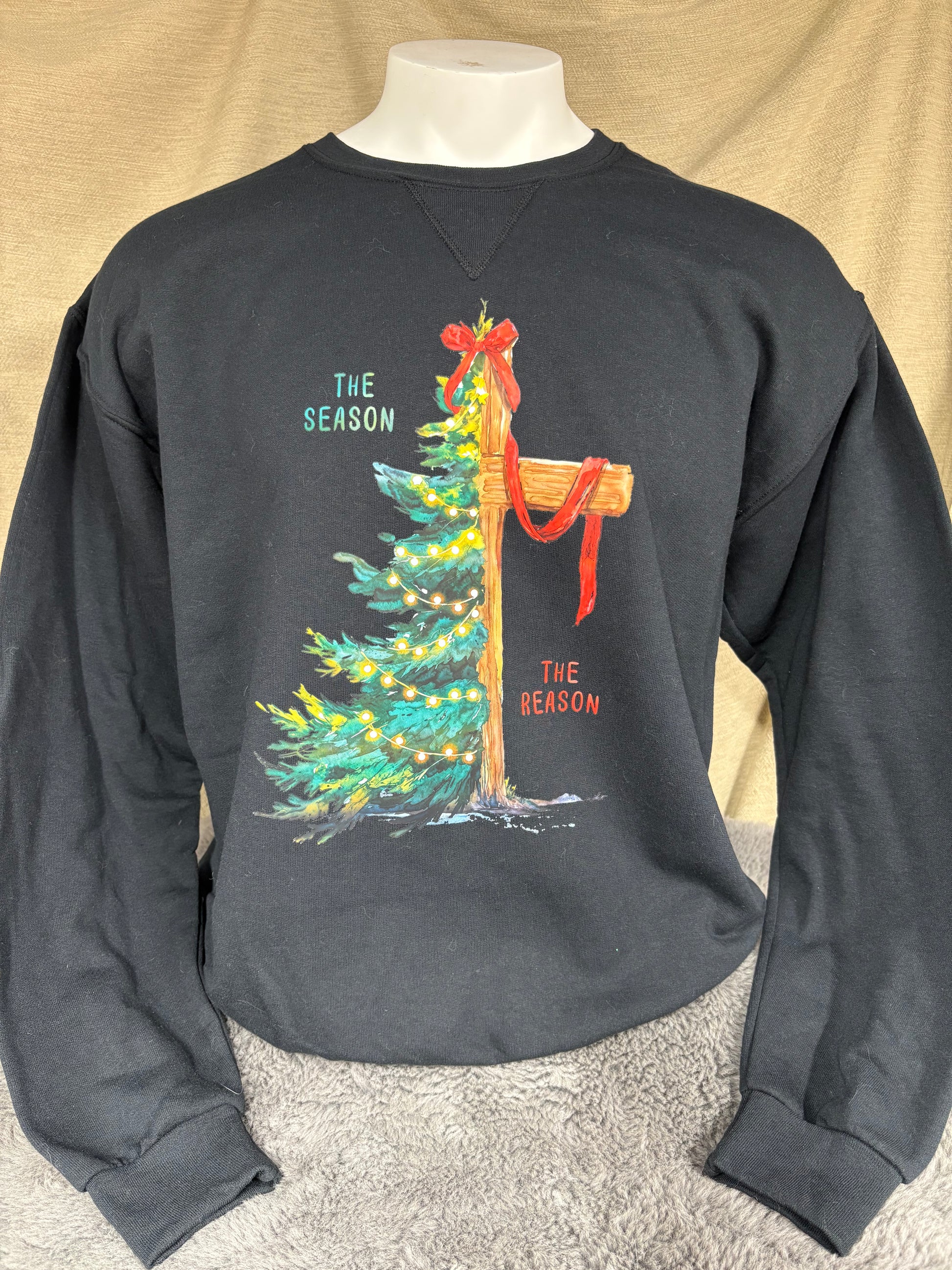The Season The Reason Christian Christmas faith graphic tee shirt