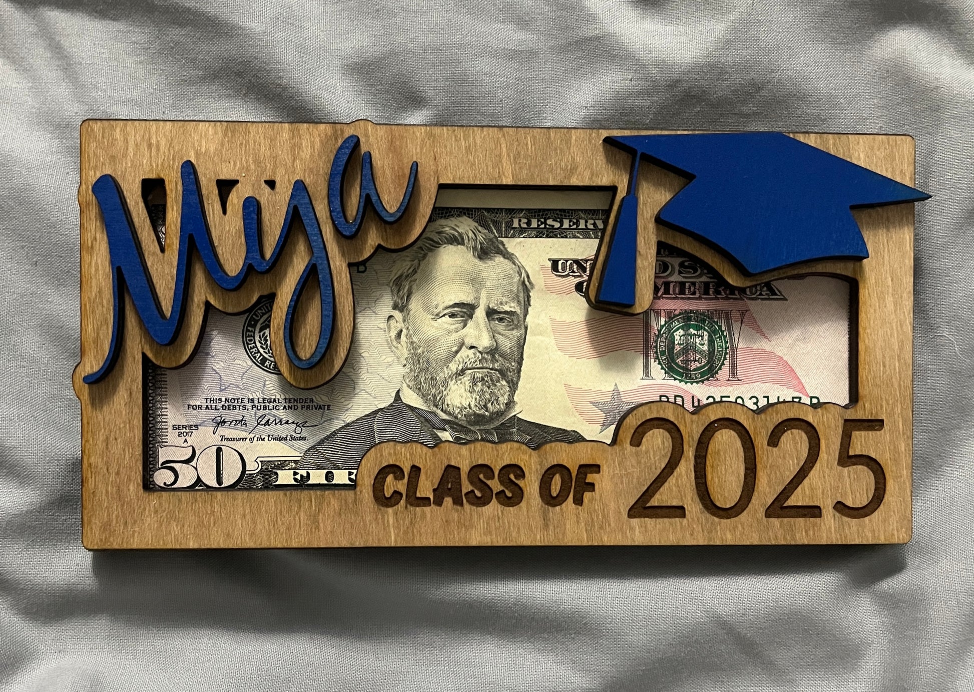 Personalized 2025 graduation money holder custom grad gift card holder