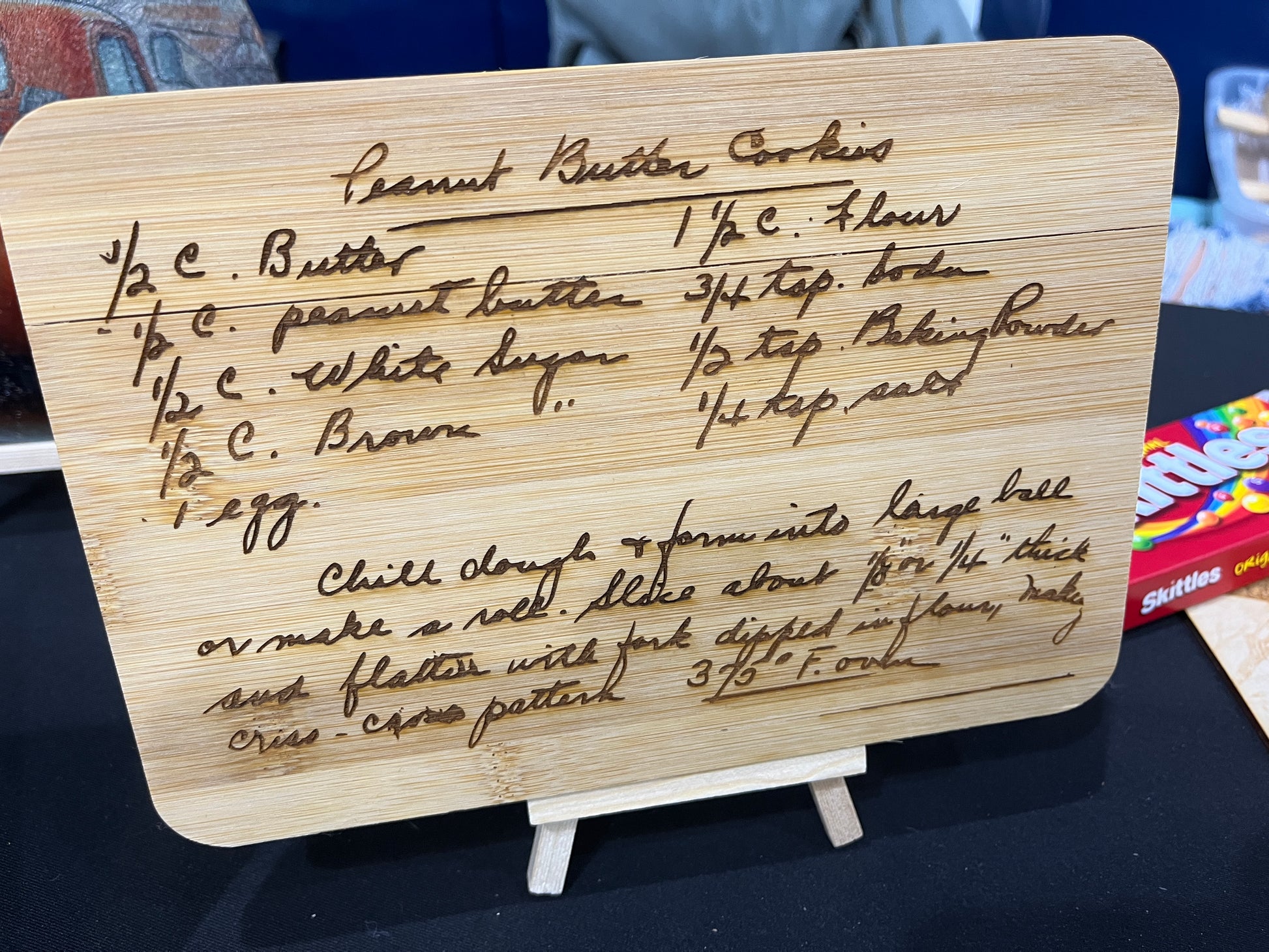 Custom engraved recipe cutting board personalized family heirloom kitchen gift