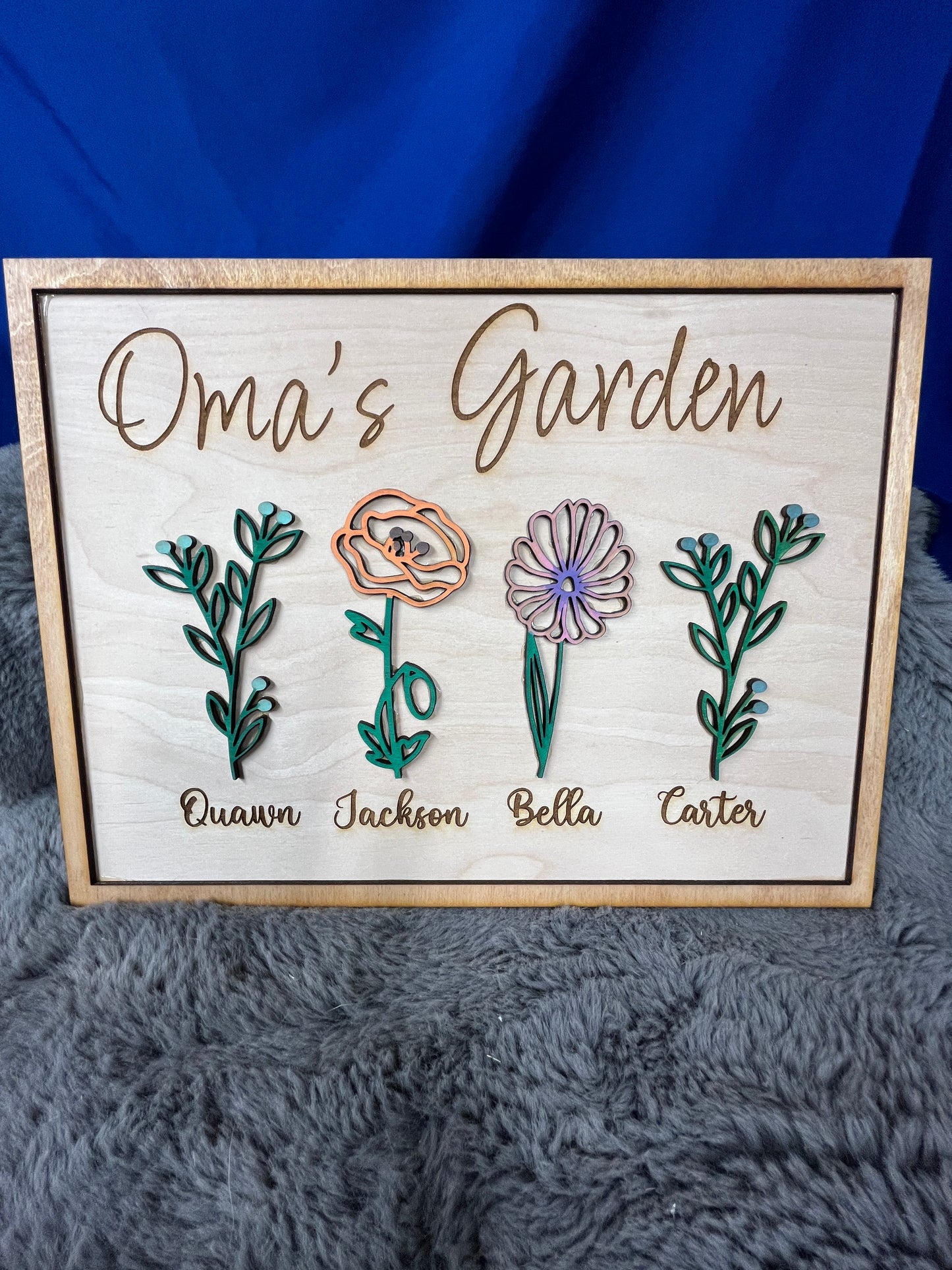 Personalized Mother's Day wood plaque custom children's names keepsake gift