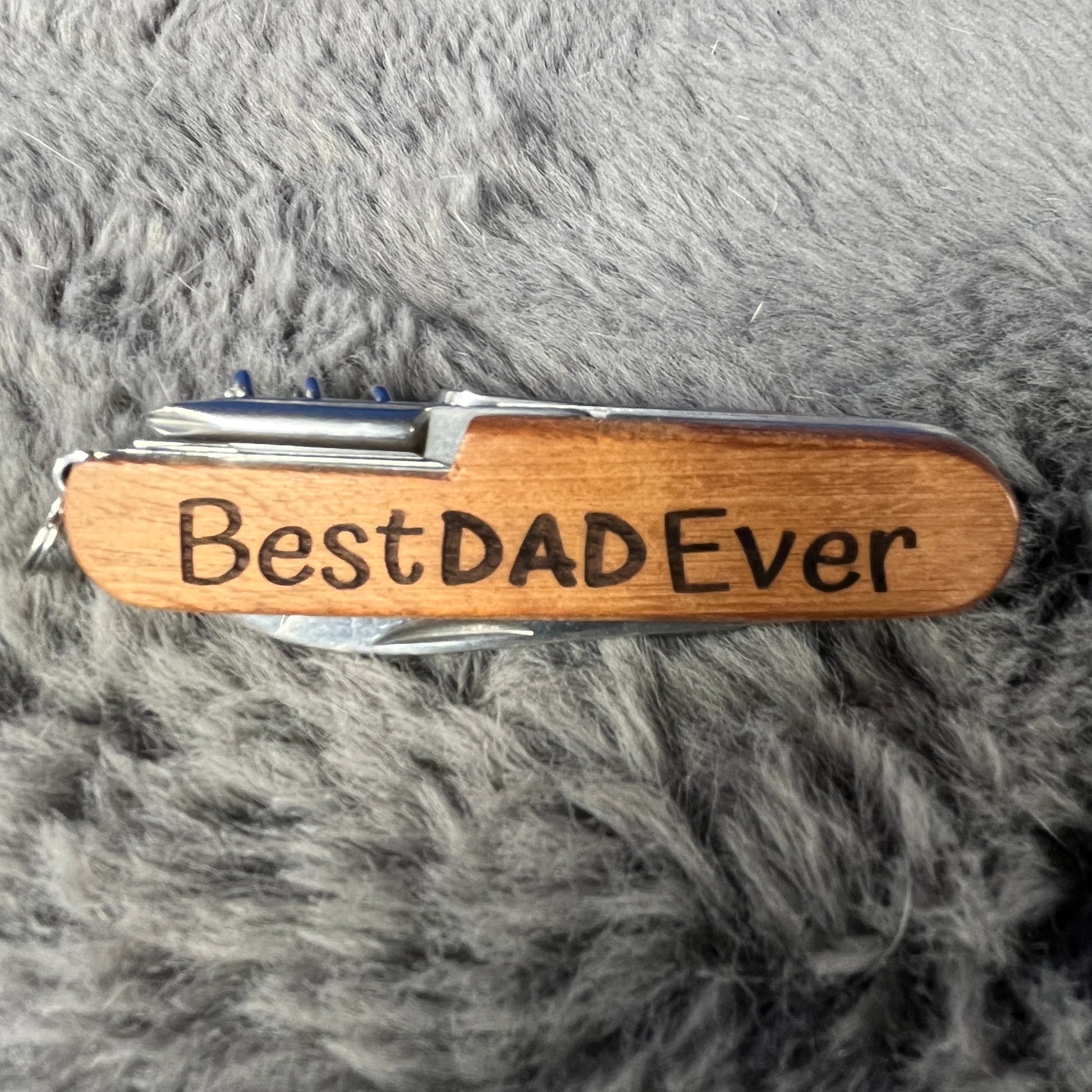Best Father Ever engraved pocket knife personalized dad gift