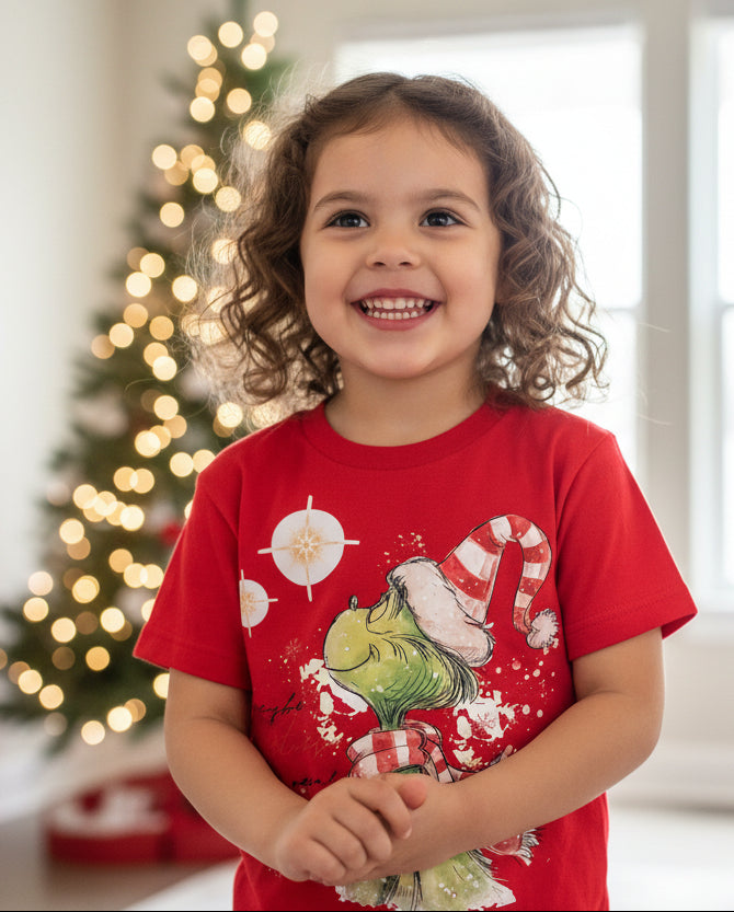 Whimsical Candy Cane Christmas funny graphic tee shirt